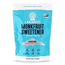 Lakanto 몽크프룻 11 설탕 대용 비GMO 미국직구, 3) 클래식 파우더 1 Pound Pack of 1, 454g