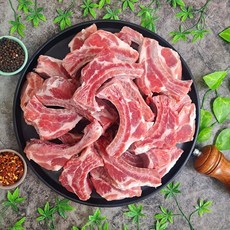 스페인 돼지등갈비 로인립 찜용 바베큐용 2kg, 마디절단