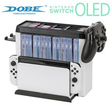 DOBE 닌텐도 스위치 OLED 올레드 프로콘 게임 칩 타이틀 스토리지 진열 정리 거치대 스탠드 수납장, 1개