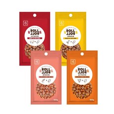 브리더랩 롤롤 강아지 간식 100g, 연어 + 대구포, 5개