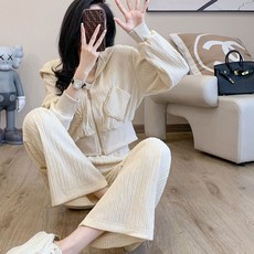 여성트레이닝세트 트레이닝셋업 바지 후드