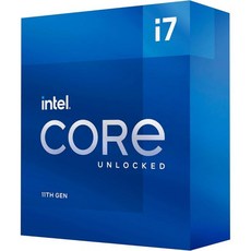 인텔 코어 i711700K 데스크톱 프로세서 8코어 최대 5.0GHz 잠금 해제 LGA1200 500 시리즈 셀렉트 400 칩셋 125W 리퍼, Processor 8 Cores - i711700k