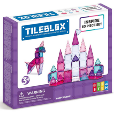 [해외]Tileblox Inspire Multicolor Magnetic Tiles 60 Pieces, One Option