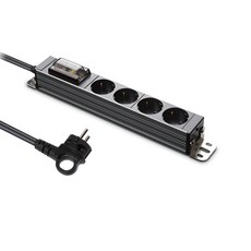 현대일렉트릭 서버탭 누전차단 알루미늄 고용량 멀티탭 4구 HDSVAL-14, 1.5m, 티타늄그레이, 1개 1.5m, 1개