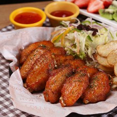 에어프라이어 치킨 1kg 닭 구이 치킨 구이 윙 날개 냉동 특수부위 닭날개 치킨구이 치킨윙 닭윙 냉동치킨 냉동닭날개, 1개