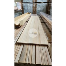 오리지널 일본산 히노끼(편백) 단판 무절 루바 10Tx100x2400mm (8개묶음)