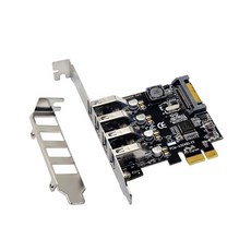 Docooler USB3.0 확장 카드 4 USB3.0PCIe 라이저 카드에 PCI-E 검은 2U 작은 플랩을 보내, 검정