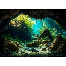어항백스크린 어항 시트지 인테리어 장식 배경, 옵션3, 1개