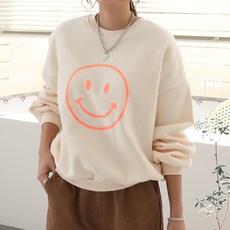 [쏭스타일] 스마일맨투맨(기모)