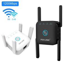 5G 와이파이 리피터 앰프 신호 익스텐더 네트워크 부스터 1200Mbps 5 Ghz 장거리 무선, 03 UK_01 white, 1개 - ringax