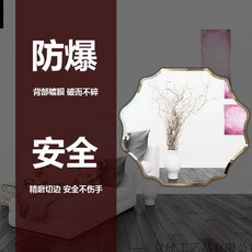 타원형 꽃잎 체경 욕실 몰딩미러 점착메모지SSN 메이크업, 기타 방폭 타입 50cm *55cm 스폰지