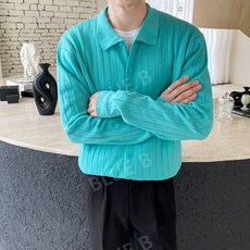 남성폴로가디건