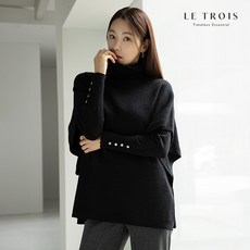 [KT알파쇼핑][LE TROIS]24FW 르투아 캐시미어블렌디드 케이프 - 르투아