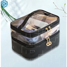 수납함 더블레이어 입방 체식 솔리드 무지 스타일리쉬 실용적 휴대 심플 대용량 스트프여행가방 타프로스