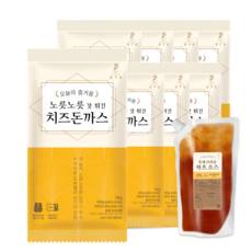 [오늘의 즐거움] 노릇노릇 갓튀긴 치즈돈까스, 노릇노릇 치즈돈까스 8팩 (소스 추가)
