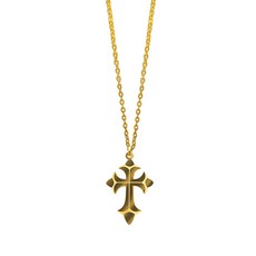 [KT알파쇼핑]24k 순금 크롬십자가 목걸이 줄 포함 3.75g