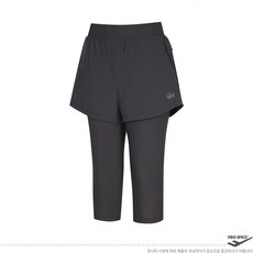 프로스펙스 여성 26~32 사이즈 이월 50% 일상생활 운동시 입기 좋은 여름 우븐 팬츠 결합형 7부 레깅스 PW3WZ22M321 챠콜