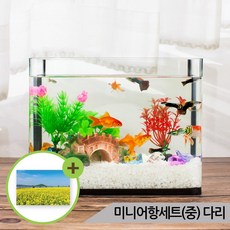 미니어항세트(중) 다리장식 유리어항 구피 수족관세트, 상세 설명 참조