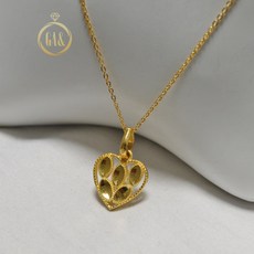 순금도넛볼목걸이