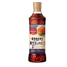 CJ제일제당 하선정 멸치액젓 (알뜰형) 500g x 1개, 8개