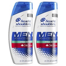 Head and Shoulders 헤드앤숄더 샴푸 안티비듬 치료와 두피 케어 올드 스파이스 순수 스포츠 648ml 2팩, 1개, 621g