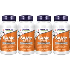 나우푸드 SAMe 이황산염토실산염 200mg 베지캡슐, 60정, 4개