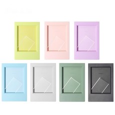 폴라로이드 미니 필름 사진 프레임 컬러 예술 클래식 세로 3 인치, Colorful 7pcs