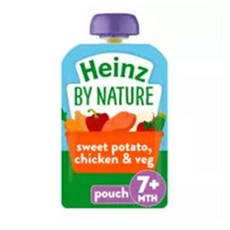 Heinz By Nature 하인즈 바이 네이처 아기 이유식 파우치 고구마 닭고기 채소 7개월 이상 130g 6팩, 6개