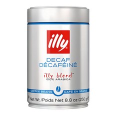 illy 意利 低咖啡因咖啡粉, 無研磨咖啡豆, 250g, 1罐