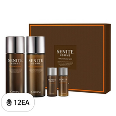 코리아나 쎄니떼 옴므내추럴액티브 2종 세트 토너 150ml + 에멀젼 150ml + 2p, 12세트