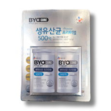  CJ 바이오코어 500억 식물유래 생유산균 프리미엄 식약처 인정 피부면역 100캡슐, 50정, 2개 