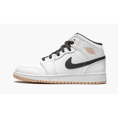 [정품] 나이키 조던1 미드 화이트 아크틱 오렌지(GS) 554725-180