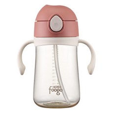 푸고 프리미엄 뉴트럴 시리즈 대용량 유아용 PPSU 빨대컵 380ml TKFG-380, 1개, 뉴트럴핑크