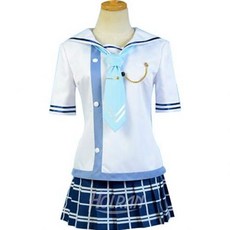 [해외] 사랑해! 햇! AQOURS COSPLAY COSTUME COS 소노다 우미 가수 상 세일러복 PREPPY STYLE SCHOOL UNIFORM SETS