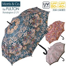 펄튼 우산 FULTON 장우산 윌리엄 모리스 콜라보 모델 여성 Morris Co. Kensington-2 UV 켄싱턴 2 UPF50 + L931 Strawberry Thief JC