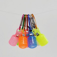 에기 훅캡 카라 비너 세트, 에기훅캡+비너/소형/형광