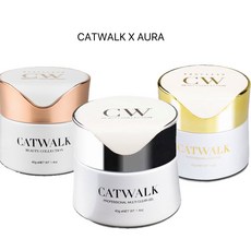 [아우라글리터] 캣워크 대용량 40g 클리어젤 3종 젤네일연장, 2. 프로클리어젤 (골드캡)