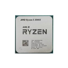 AMD 라이젠 5 3500X CPU 프로세서 3.6 GHz 코어 스레드 7NM L3 = 32M 100-000000158 소켓, 한개옵션0 - 라이젠3500x