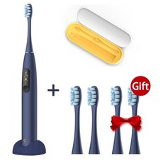 새로운 글로벌 버전 Oclean X 프로 블루 전동 칫솔 터치 스크린 IPX7 빠른 충전 스마트 소닉 전동 칫솔 성, 05 add 2PWO5BOX_01 CHINA