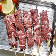 대왕 양꼬치 350g 5꼬치 저온숙성 캠핑음식 바베큐, 1개