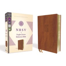 Nrsv Single-Column Reference Bible Leathersoft Brown Comfort Print Imitation Leather, Zondervan