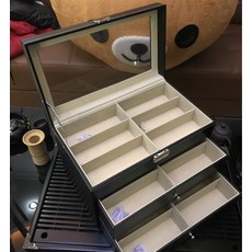 고급 가죽 질 안경 12칸 18칸 전시함 많다 클선글라스 정리