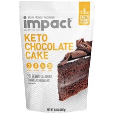 Impact - 케토 초콜릿 케이크 믹스: 저탄수화물 블리스로 디저트 경험 향상 - 풍부한 코코아 맛 촉촉하고 퇴폐성 - 저항성 밀 전분 아몬드 가루 등으로 제작 - 300.5, Chocolate Cake Mix_10.6 Ounce, 1개