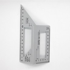 목공자 철직자 연기자 직각자 마킹자 각도기 눈금자 삼각자 목공 DIY 연귀자, 1개