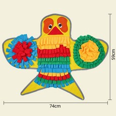 강아지 노즈워크 이갈이 간식장난감 푸드클립 혼자놀기 간식 찾기 숨기기 훈련 담요 매트, S, 1개 - 강아지푸드클립