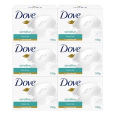 도브 센스티브 스킨 뷰티 바, 100g+코코사은품, 6개