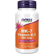 나우 NOW MK-7 비타민 K-2 100mcg 120베지캡슐 미국, 1개, 60정