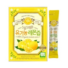 1일1레몬 유기농 100% 리얼착즙 레몬즙 20gX14포, 280g, 1개