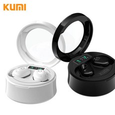 샤오미 kumi k5 스마트에버 무선 노이즈캔슬링 충전 서머너 anc 블루투스 이어폰, 화이트