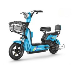 미니 전기자전거 전기스쿠터 여성용 마실용 14인치 블루 48V